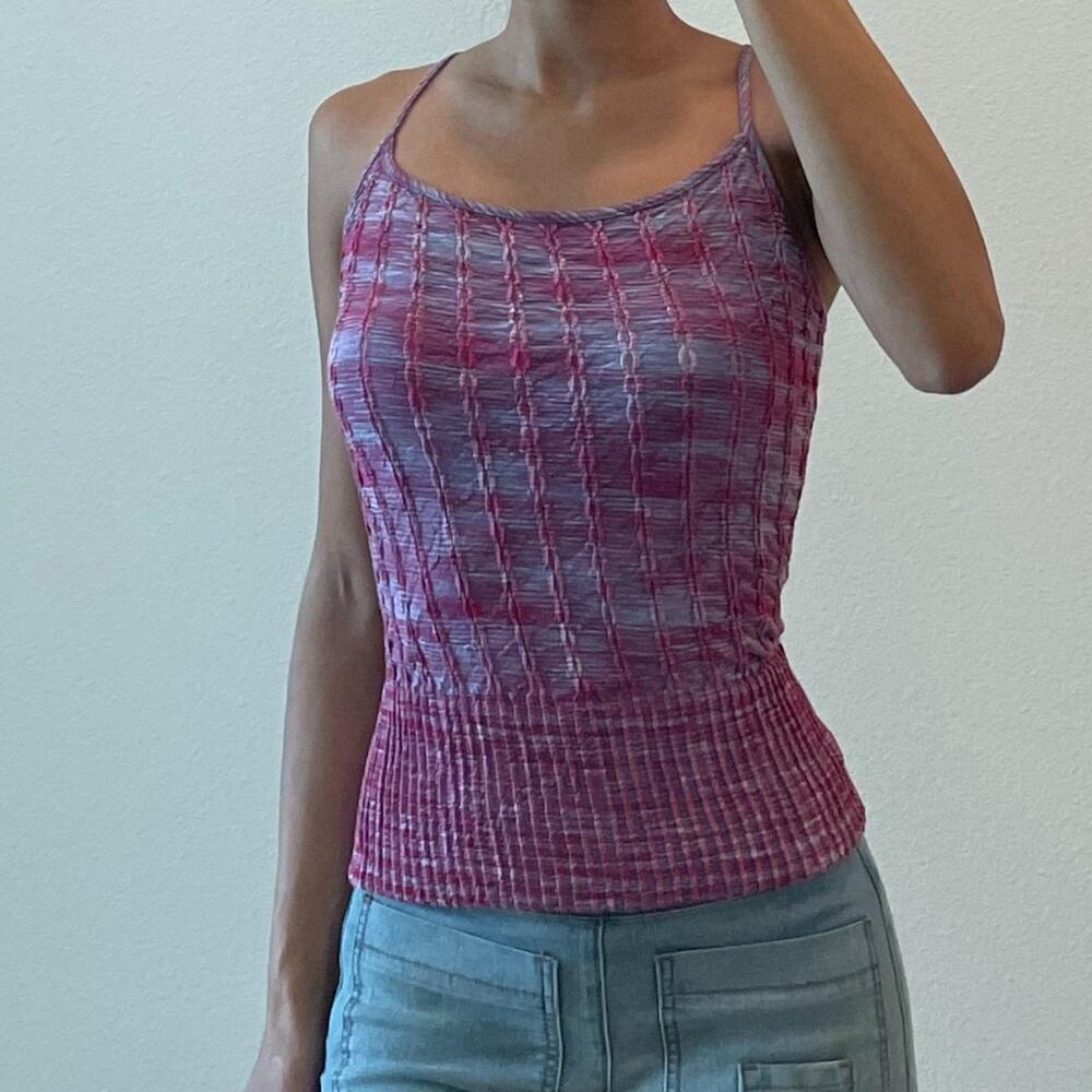 Pink and Blue Tank Top